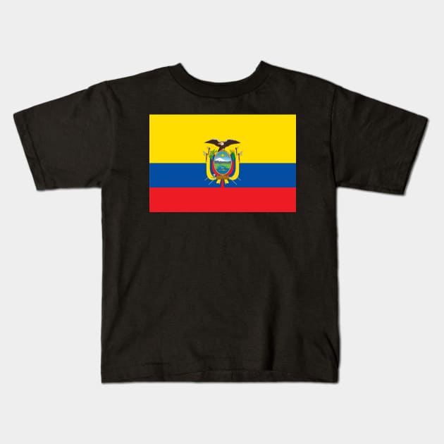 Ecuador Flag Kids T-Shirt by Historia